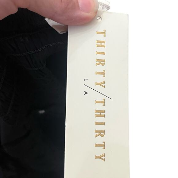 Thirty Thirty LA Bow Crop Top Medium Ruched Balloon Sleeve Dark Coquette Lolita - Picture 6 of 8